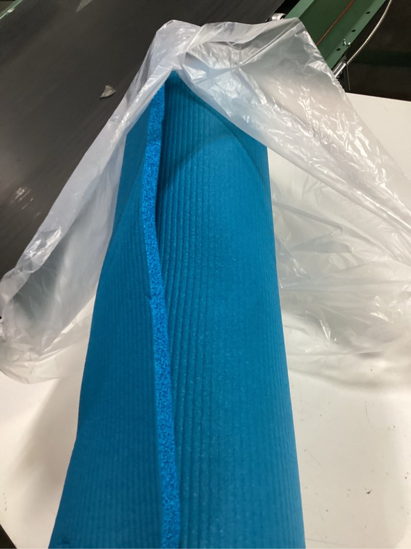 Condition photo showing Good Condition for balanced body aeromat pilates and yoga mat for floor exercise, extra-thick floor workout mat for pilates or yoga exercises and workouts, studio or home gym mat blue