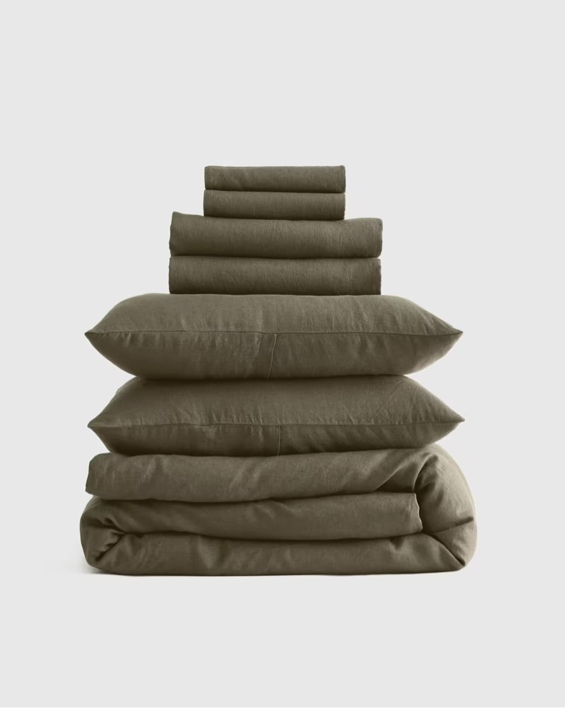 european linen deluxe bedding bundle (96 in x 106 in  )