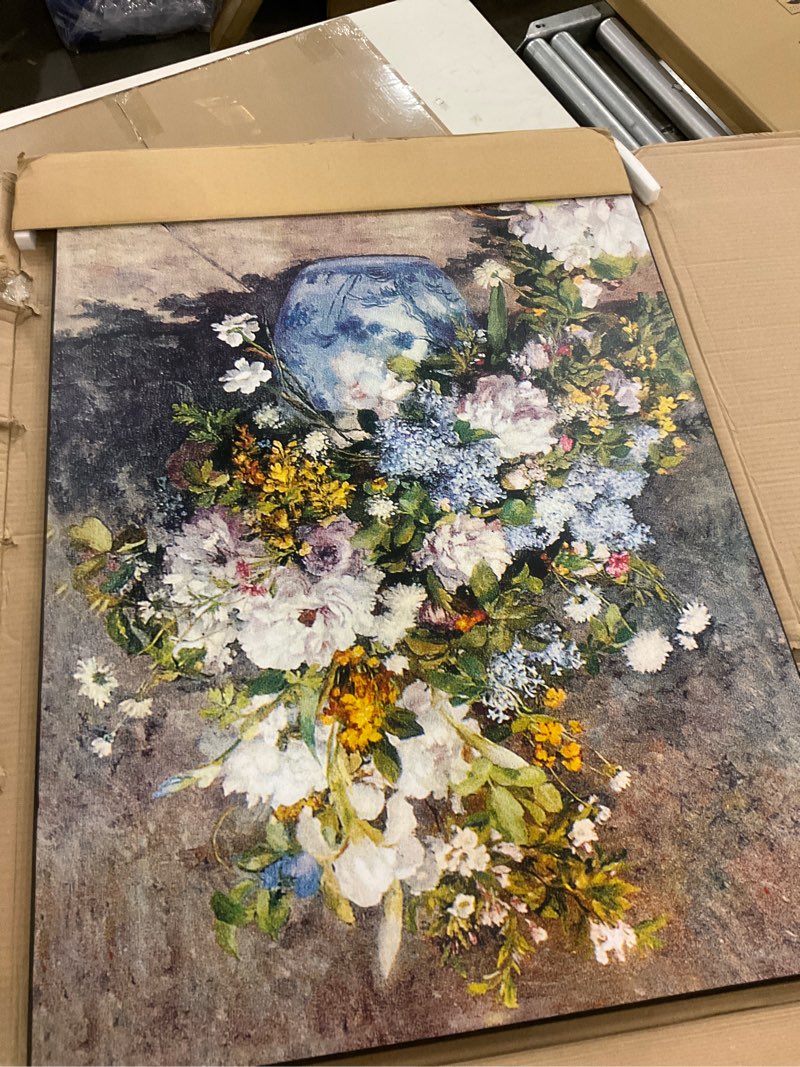 Spring flower wall decor frame 