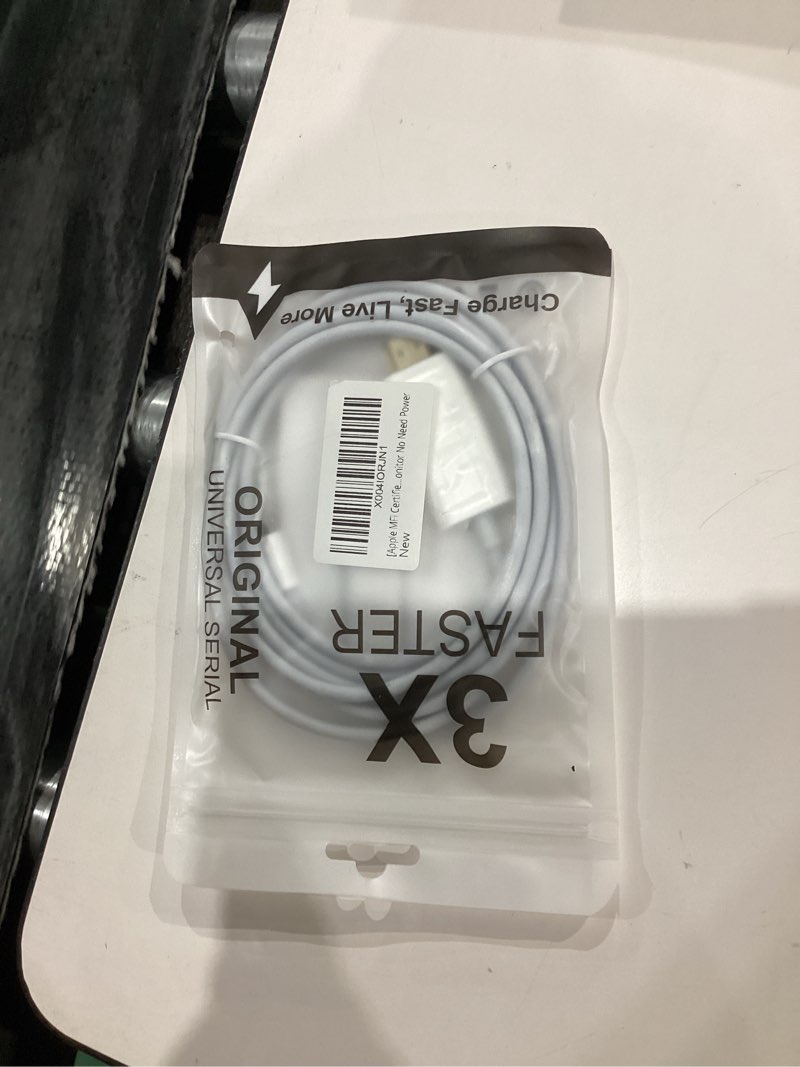 Condition photo showing New/Like New for [Apple MFi Certified] Lightning to HDMI Adapter for iPhone,Digital AV Audio Dongle,2K Sync Screen Connector Cable 6.6ft HDTV Converter Cord for iPhone,iPad to TV/Projector/Monitor No Need Power