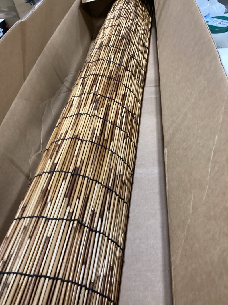 Condition photo showing Good Condition for reed fence - bamboo fencing roll 5 feet high outdoor bamboo privacy screen for patio decorative reed fencing for garden backyard patio balconies 5x10ft