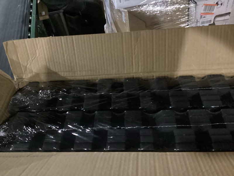 Condition photo showing New/Like New for SUPERJARE 0.56'' Thick 12 Pcs 48 Sq Ft Rubber Top Exercise Equipment Mats, High Density EVA Foam Mats with Rubber Top, Interlocking Gym Flooring for Home Gym, Protective Workout Mat, Black/Grey 12 Tiles (48 Sq Ft) Black/Grey