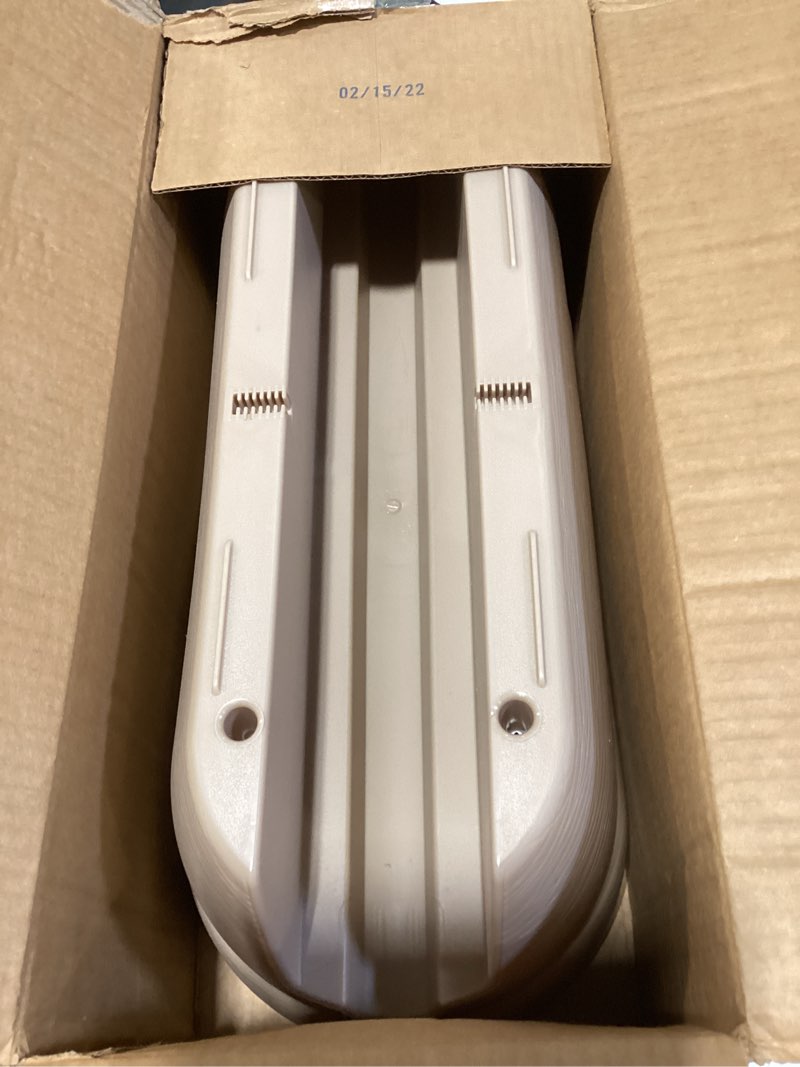 Condition photo showing Good Condition for emsco group bloomers railing planter with drainage holes – 24" weatherproof resin planter – sand sand 24.3 × 10.5 × 9.5 inches