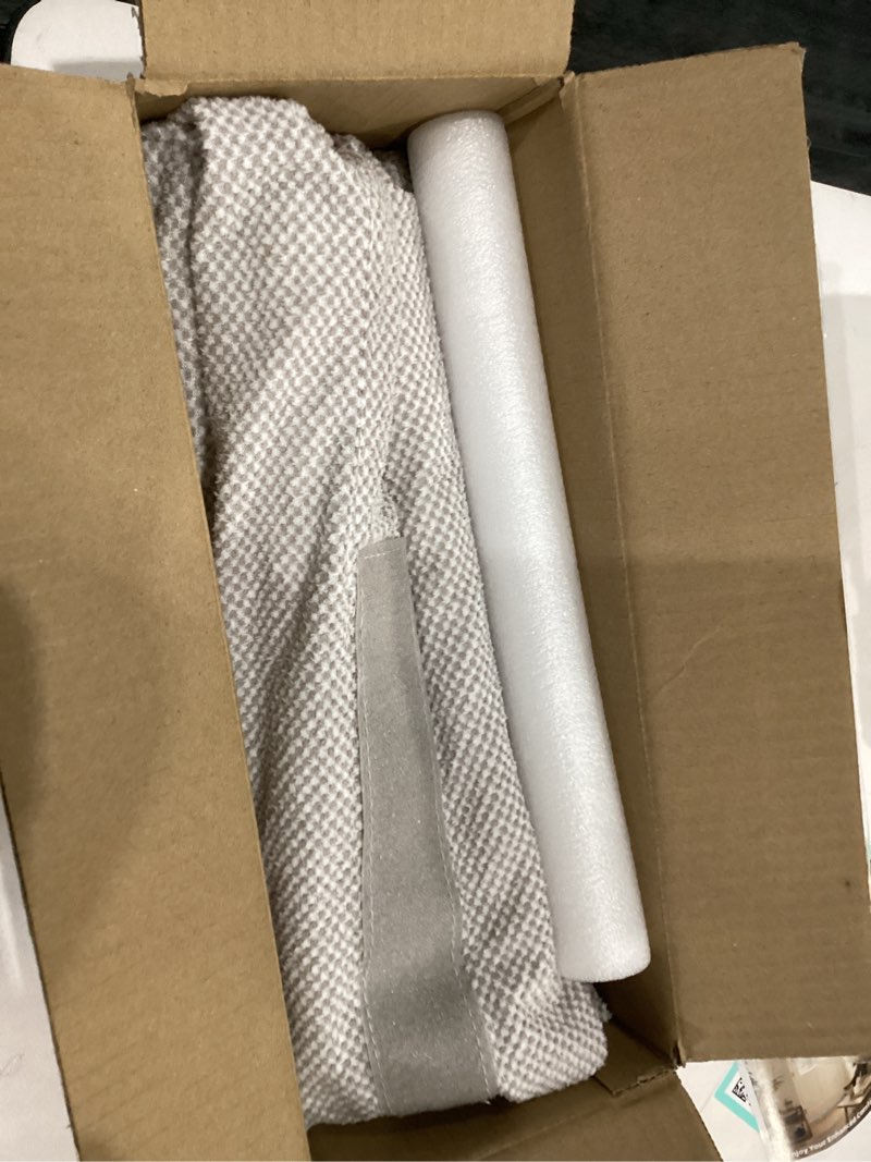 Condition photo showing As Is for Door Draft Stopper with Locking Hook and Loop, Adjustable Under Door Seal Weather Stripping for 32-36" Doors, Blocks Noise Draft Dust Light Energy Saving Door Bottom Seal Gap Filler