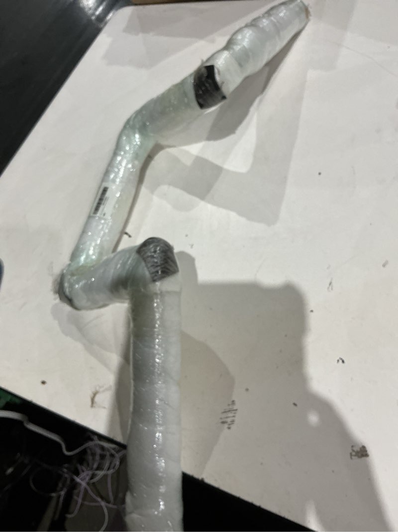 Condition photo showing Good Condition for 8" rise fat ape hanger handlebars z bars,1-1/2" with 1-1/4" clamp area for harley breakout,fat boy,sport glide(2018+ abs models),road king 2014-2025