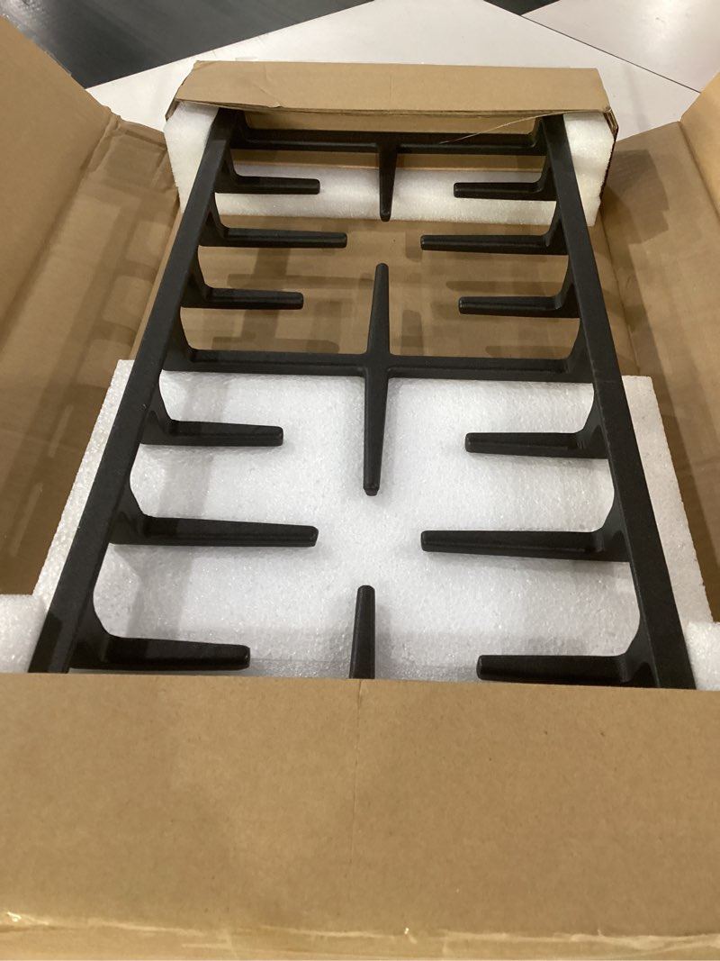 Condition photo showing Good Condition for wb31x27150 stove center grate replacement for ge stove parts 19.3’’ x 9'' jxgrate1 wb31x24737 grate general electric gas range parts surface burner grate ge cast iron rack (not jxgrate2 jxgrill2)