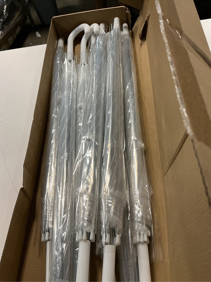 Condition photo showing Good Condition for 8 pcs clear umbrella wedding,windproof clear umbrellas for rain,large clears umbrella for two people,transparent umbrellas bulk with j shaped handle for wedding supplies,outdoor activities