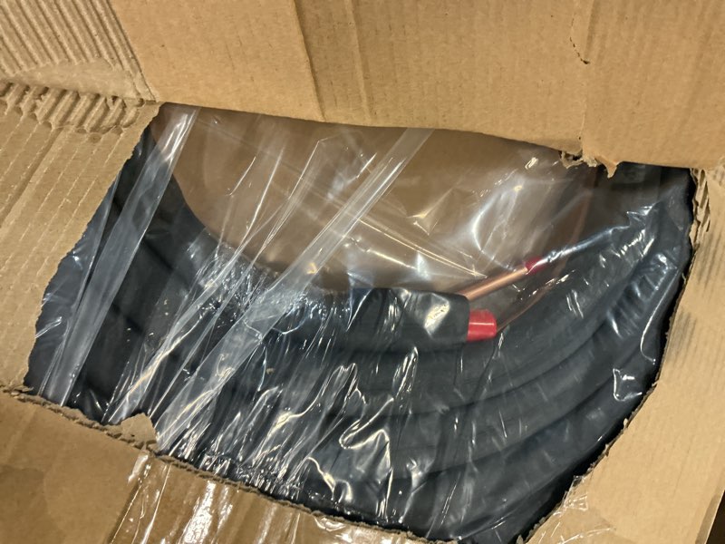 Condition photo showing Good Condition for hvac line set insulation - 25ft 3/4 & 3/8 seamless copper ac line insulation with .55 inch epdm refrigerant lines for air conditioner & heat pump 25 foot