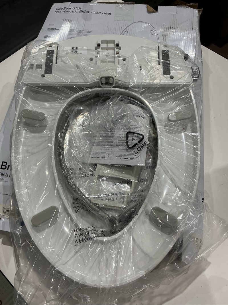 Condition photo showing Good Condition for brondell bidet toilet seat non-electric swash ecoseat, fits elongated toilets, white - dual nozzle system, ambient water temperature - bidet with easy installation