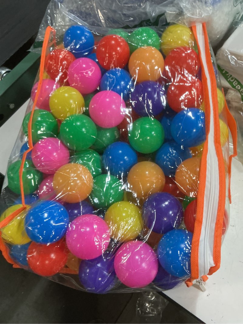 Condition photo showing Good Condition for vanland ball pit balls for baby and toddler phthalate free bpa free crush proof plastic - multicolored pit balls in reusable play toys for kids with storage bag bright colors 100 balls