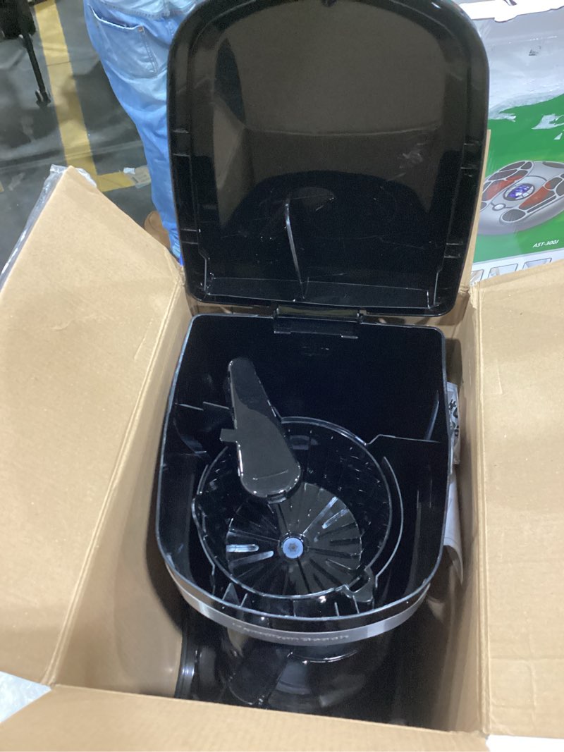 Condition photo showing New/Like New for Hamilton Beach 12 Cup Programmable Drip Coffee Maker, Brew Options, Glass Carafe (46299), Black with Stainless Accents