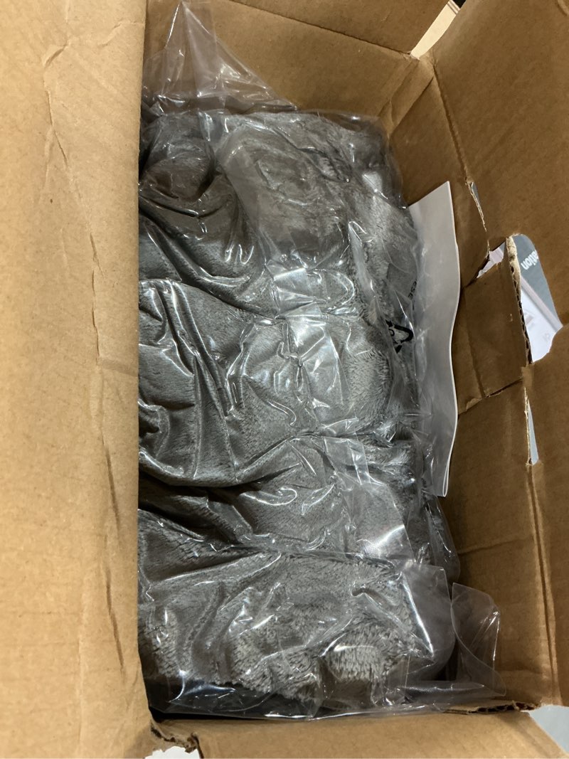 Condition photo showing New/Like New for Minervada Heated Blanket Electric Blanket Full Size 72''x84'', Soft Flannel Heating Blanket with 1-10 Hour Auto Off - 9 Heat Settings - Machine Washable - Light Grey 01 - Light Grey 72''x84''(Full)