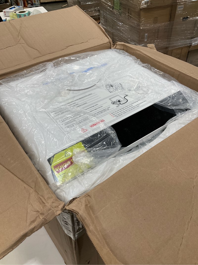 Condition photo showing As Is for Hermitlux Countertop Dishwasher, 5 Washing Programs Portable Dishwasher With 5-Liter Built-in Water Tank For Glass Door