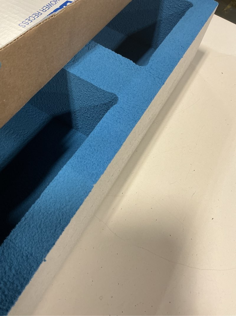 Condition photo showing Good Condition for Noble Preformed 304 Wide Combo Shower Niche Modern Bathroom Storage Solution with Built-in Shelf Water-Resistant Easy Install Ideal for Toiletries Shampoo Shower Accessories (14 ¼” W × 22 ½” H)