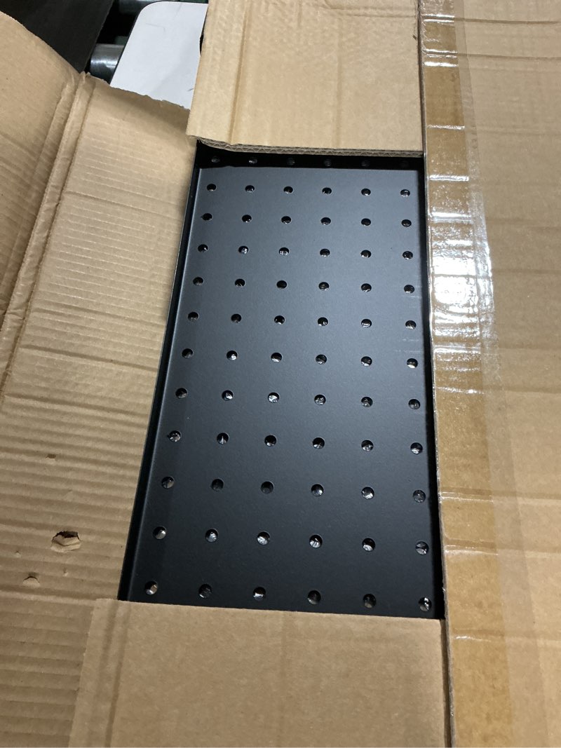 Condition photo showing Good Condition for INCLY 48x24 Inch Metal Peg Board Kit with 1/4" Pegboard Hooks Accessories, 4PCS Pegboard Panels and 156PCS Black Pegboard Wall Organizer Tool Storage System for Garage Workbench Shed