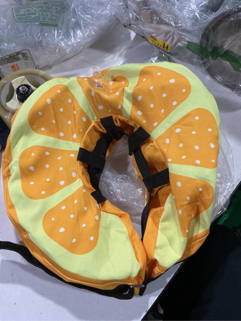 Condition photo showing Good Condition for (various styles) supet inflatable dog cone collar recovery head cone, dog neck donut collar recovery e collars for dogs after surgery