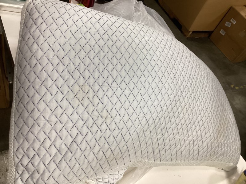 Condition photo showing As Is for Shredded Memory Foam Cooling Soft Pillows King Size Set of 2, Adjustable Hypoallergenic Hotel Quality Pillow for Back, Side and Stomach Sleeper, Bamboo Viscose Cover, Oeko-TEX Certified King (Pack of 2)