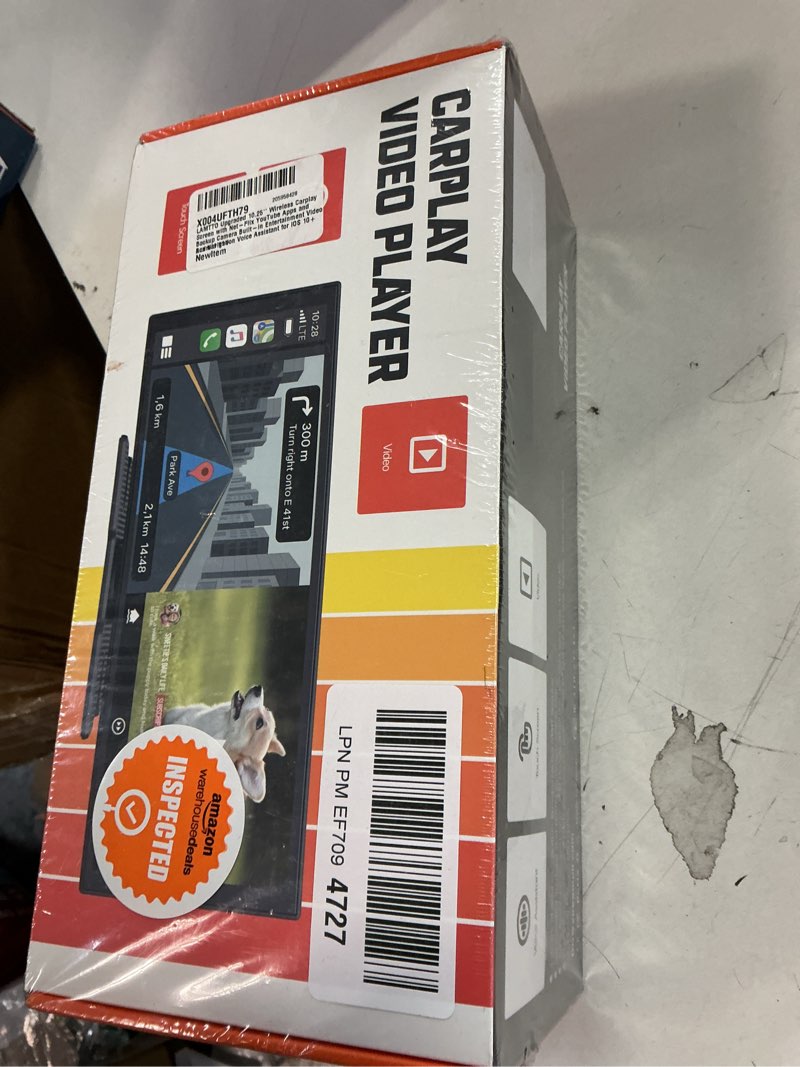 Condition photo showing New/Like New for LAMTTO Upgraded 11'' Wireless Carplay Screen with Net-Flix YouTube Apps and Backup Camera Built-in Entertainment Video Box Navigation Voice Assistant for iOS 10+ Android 11+ 11 inch CarPlay screen