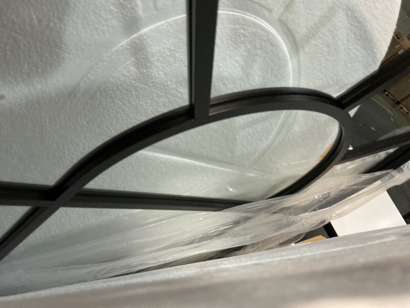 Condition photo showing Good Condition for bathroom mirror, 24x55 arched wall mirrors, black wall-mounted mirrors, bathroom vanity mirror for over sink, bathroom, living room, bedroom, entryway black 55"l x 24"w
