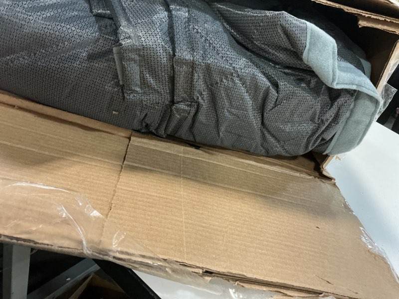 Condition photo showing As Is for Wohomzy Thermal Door Curtain Fits Doors Size 62"x82"?Curtain Size 65"x84", Magnetic Insulated Curtai