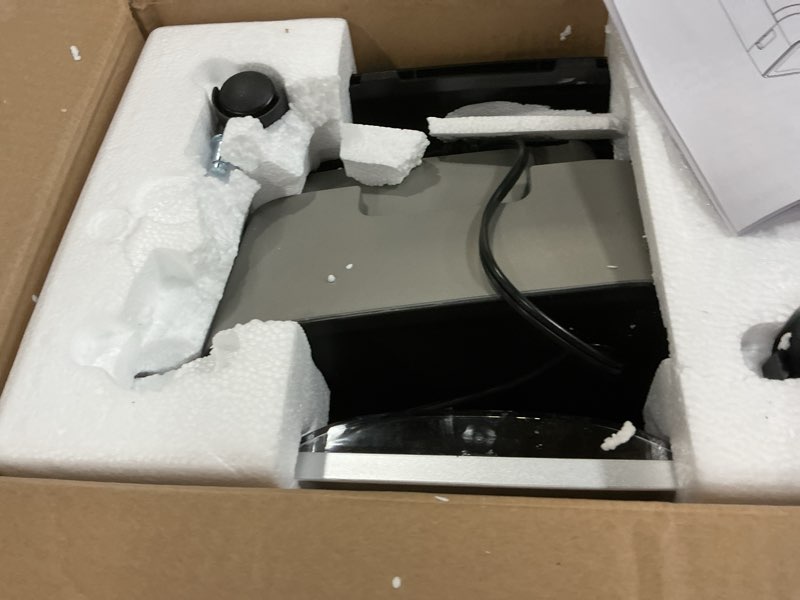 Condition photo showing New/Like New for bonsen 14-sheet paper shredder for home office, heavy duty cross cut shredder with 5.3 gal pullout bin, quiet shredder for cds/credit card/staple, p-4 security, anti-jam system