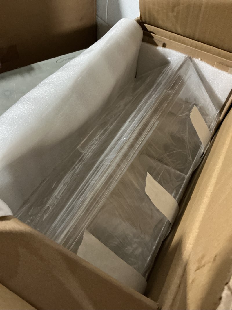 Condition photo showing Good Condition for countertop bakery display case - acrylic storage for pastry and food, cookies dessert bread bagels donuts cupcakes, retail, home, commercial