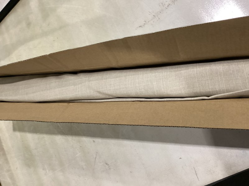 Condition photo showing Good Condition for chicology cordless roman shade, light filtering privacy liner, textured belgian flax fabric, true-to-size 31" w x 64" h, inside/outside/ceiling mount window treatment for living room bedroom belgian flax (privacy & light filtering) 31"w x 64"h