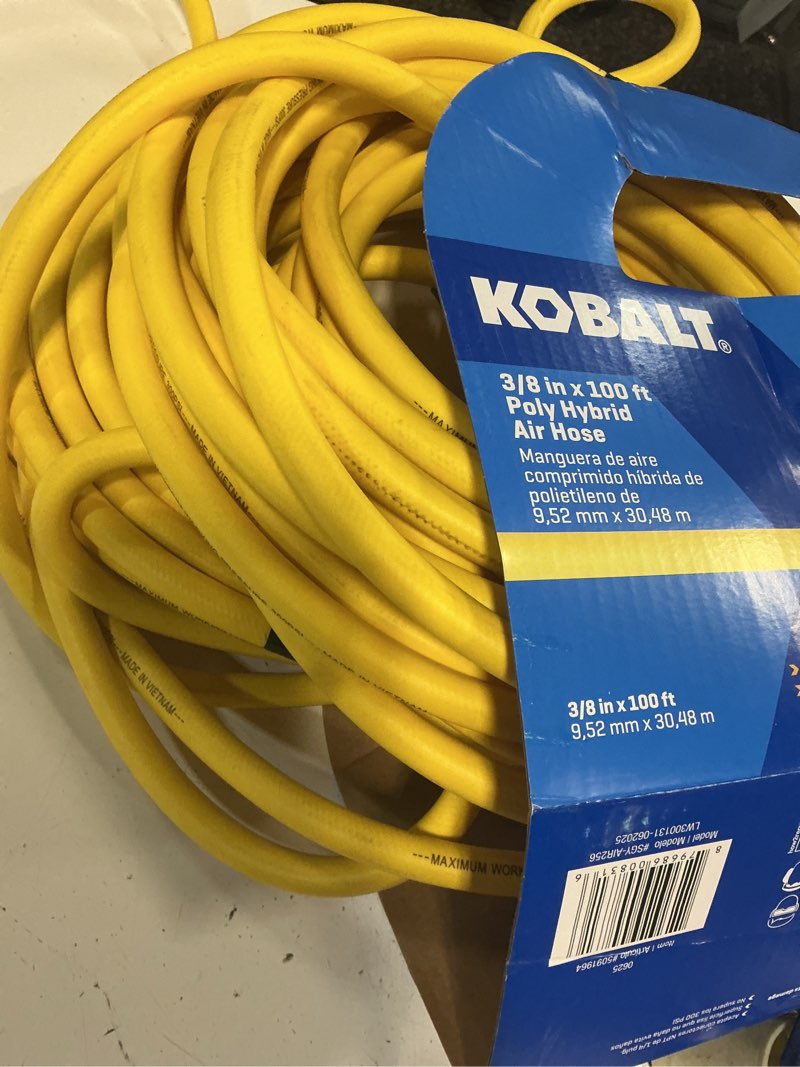 Condition photo showing As Is for kobalt poly hybrid 3/8-in x 100-ft