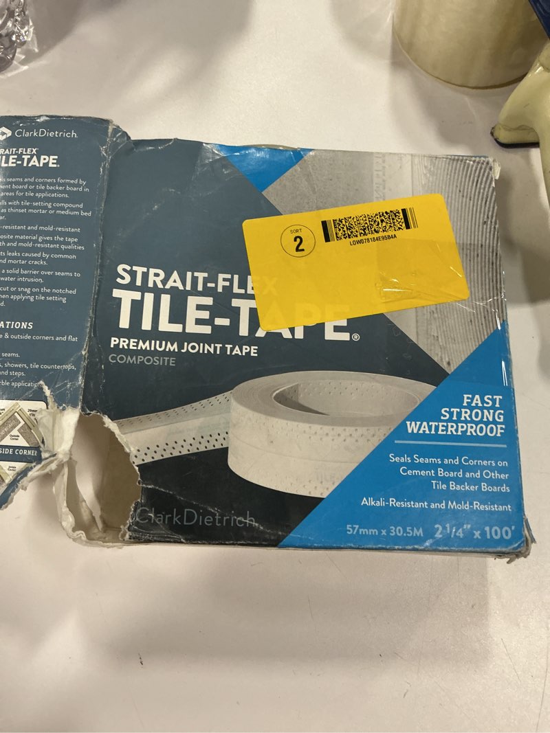 Condition photo showing Good Condition for Strait Flex Drywall Tape – Arch-Flex Corner Bead for Drywall Repair – Flexible Composite Roll for Curved Corners – Fits Arched Windows, Vaults, Ducts – 2-1/4”*100’