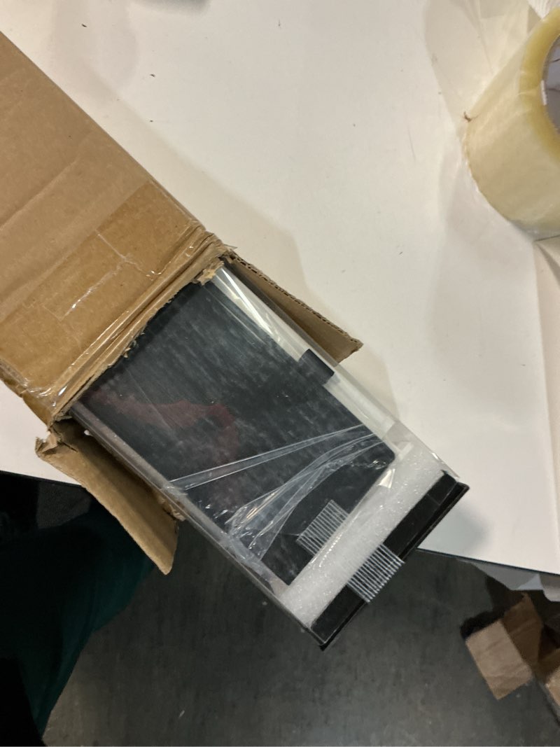 Condition photo showing Good Condition for No Drill Motorized Blinds with Remote, Blackout Automatic Blinds with Solar Panel, Cordless Smart Electric Roller Shades for Windows, Black, 46½ x 72 Black 46½"Wx72"H