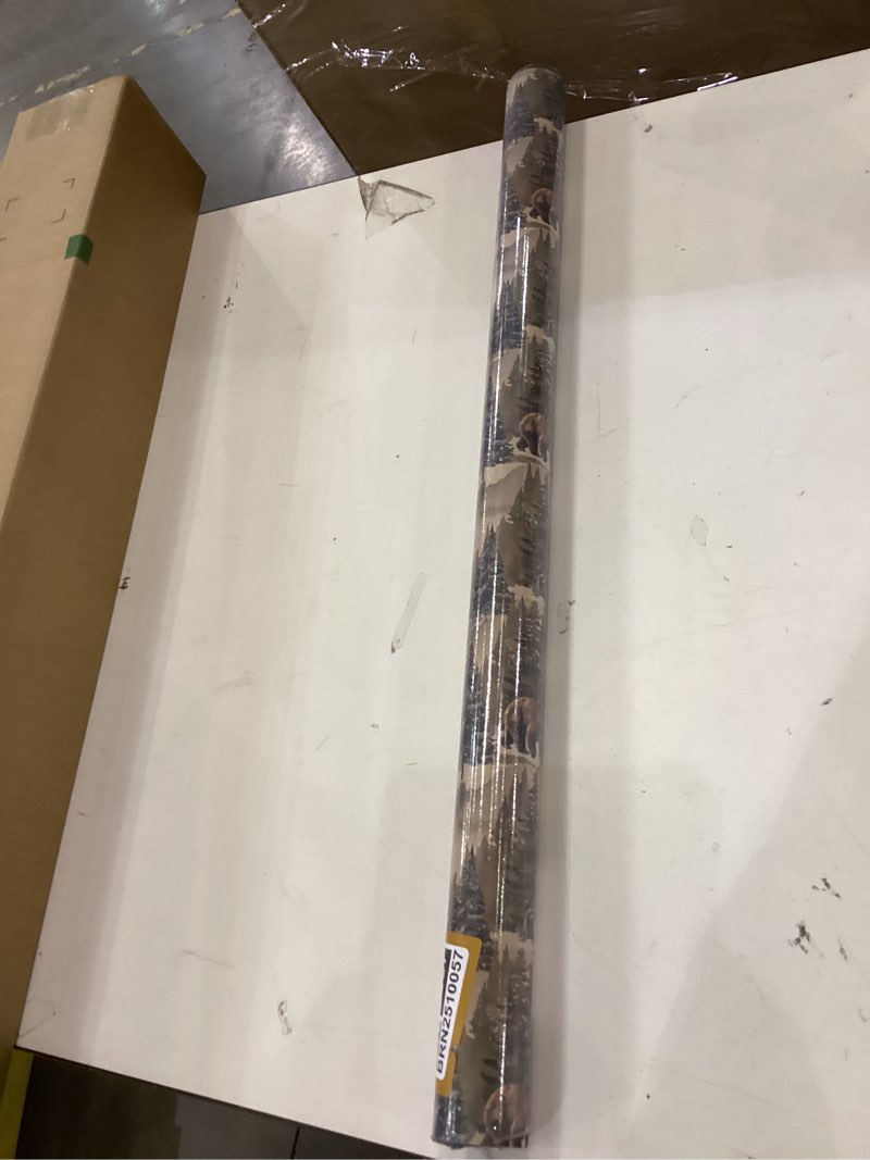 Condition photo showing New/Like New for Aimyoo Christmas Wrapping Paper - 17 Inch x 16.4 Feet Mini Roll - Wild Animals & Forest Winter Watercolor Design for Holiday Party Gift Wrap Animal Forest 17in x 16.4ft