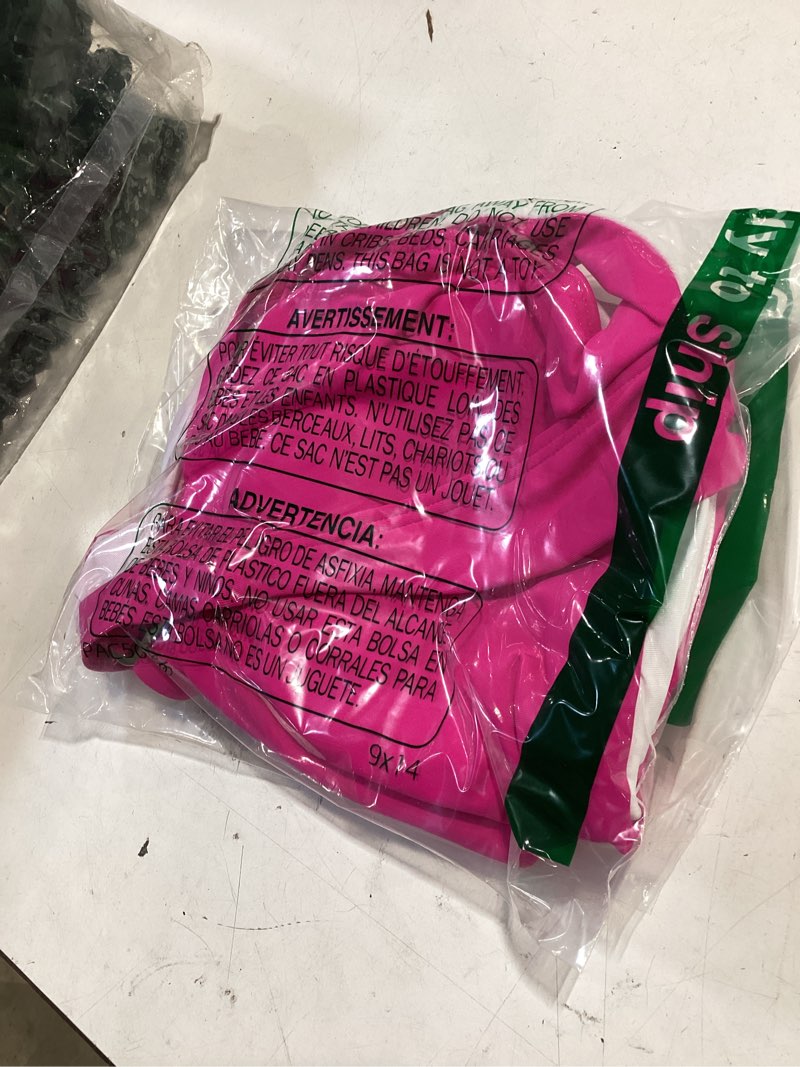 Condition photo showing Good Condition for women sport bra swimsuit top - swim bra bikini top only scoop neck bathing top 2025 swimwear underwire pink large