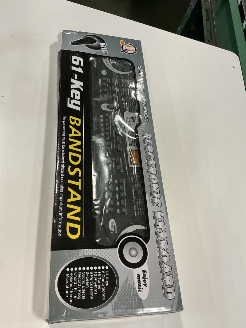 Condition photo showing New/Like New for Portable 61-Keys Digital Piano, Electronic Keyboard Piano with Lighted Keys & Music Stand, Mini Keyboard Piano for Beginners Kids Adults, Digital Keyboards, Black