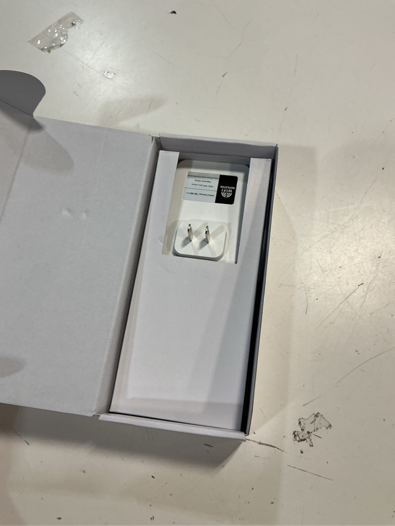 Condition photo showing Good Condition for roqrl 2026 wifi extender ac1200 dual band 5ghz/2.4ghz signal booster up to 15,999 sq.ft, 3-in-1 wireless repeater router amplifier for home with ethernet port pure white