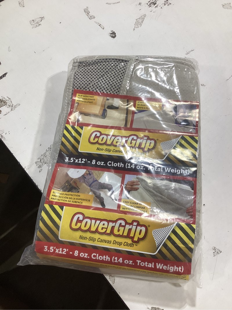 Condition photo showing New/Like New for 8 oz canvas safety drop cloth, 3.5' x 12' 3.5' x 12' 8 oz