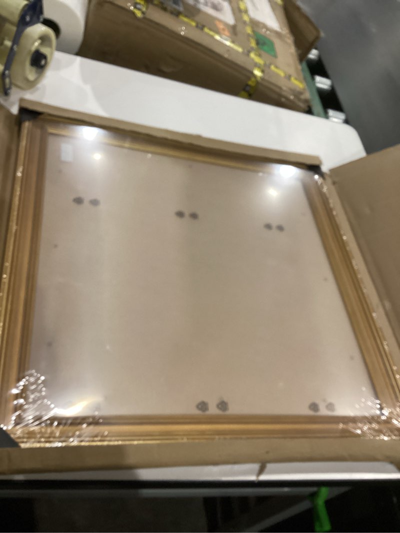 Condition photo showing Good Condition for GULETHUN 18x18 Frame, Transitional Modern Design Picture Frames, 18 by 18 Rustic Poster Frame for Home Decor, Gold Vintage Photo Frame, Horizontal or Vertical Display, Choose Size & Color
