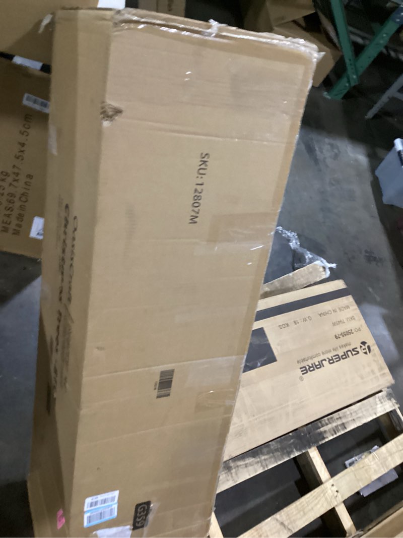 Condition photo showing Good Condition for 7.5 FT Pre-lit Snow Flocked Christmas Tree Spruce with Remote Control, 350 Warm White Multi-Color Changing LED Lights, Artificial Hinged/Feel Real/Realistic for Home, Dual Color LED Snow Flocked 7ft 6in