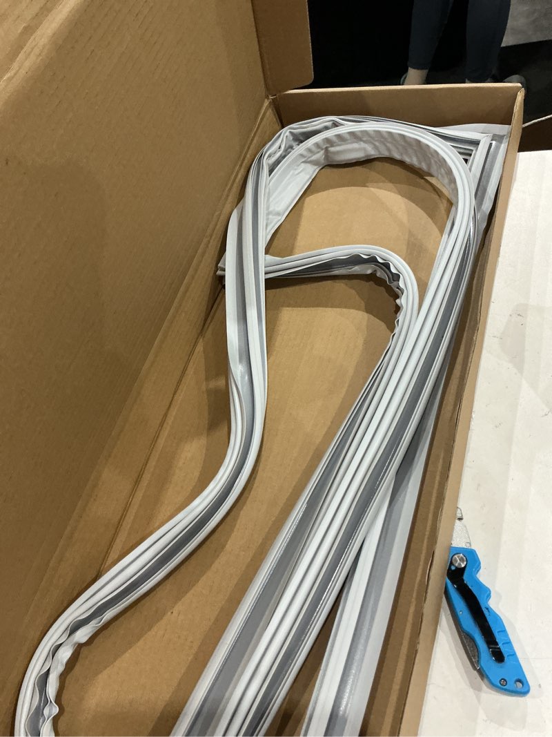 Condition photo showing As Is for upgraded 242193206 refrigerator door gasket replacement for frigidaire kenmore crosley refrigerator door seal 41.6''x 28.5" fridge door gasket seal for fftr1828sp3a, fftr1828se0,crt185ss1 fridge seal