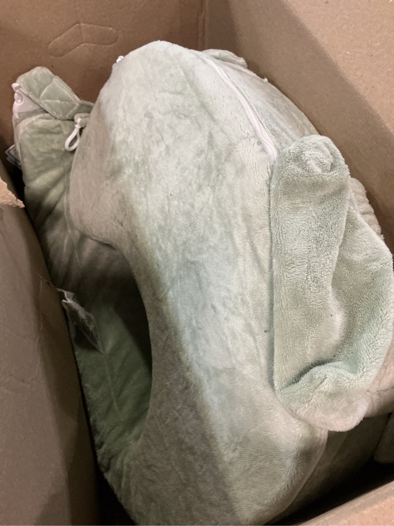 Condition photo showing Good Condition for my brest friend super deluxe nursing pillow - enhanced comfort & ergonomic breastfeeding pillow for ultimate support for mom & baby - adjustable and with handy side pocket, platinum platinum super deluxe