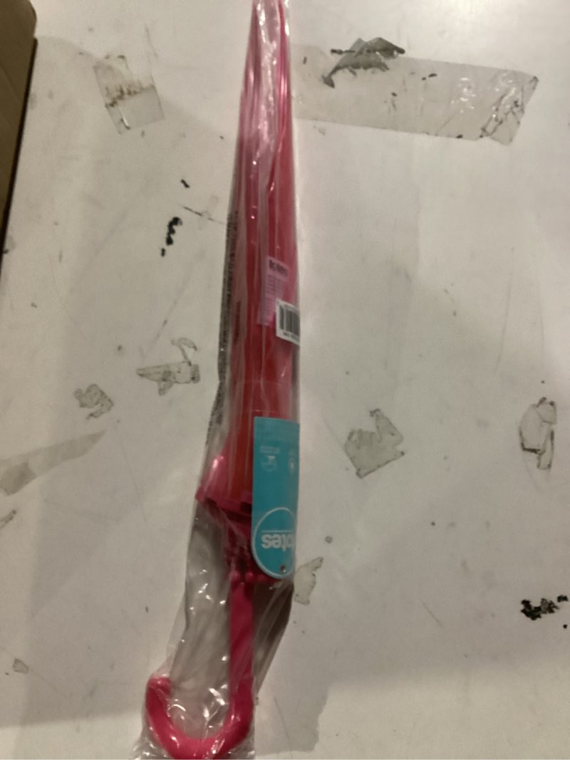 Condition photo showing New/Like New for totes kids clear lightweight dome canopy bubble umbrella with wind and rain protection 38" canopy pink