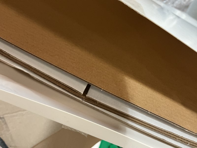 Condition photo showing New/Like New for akonege 2 pack 36" x 48" trifold poster board for presentation, white corrugated cardboard large tri fold poster board for science fair, office & school projects, photo displays, exhibitions event