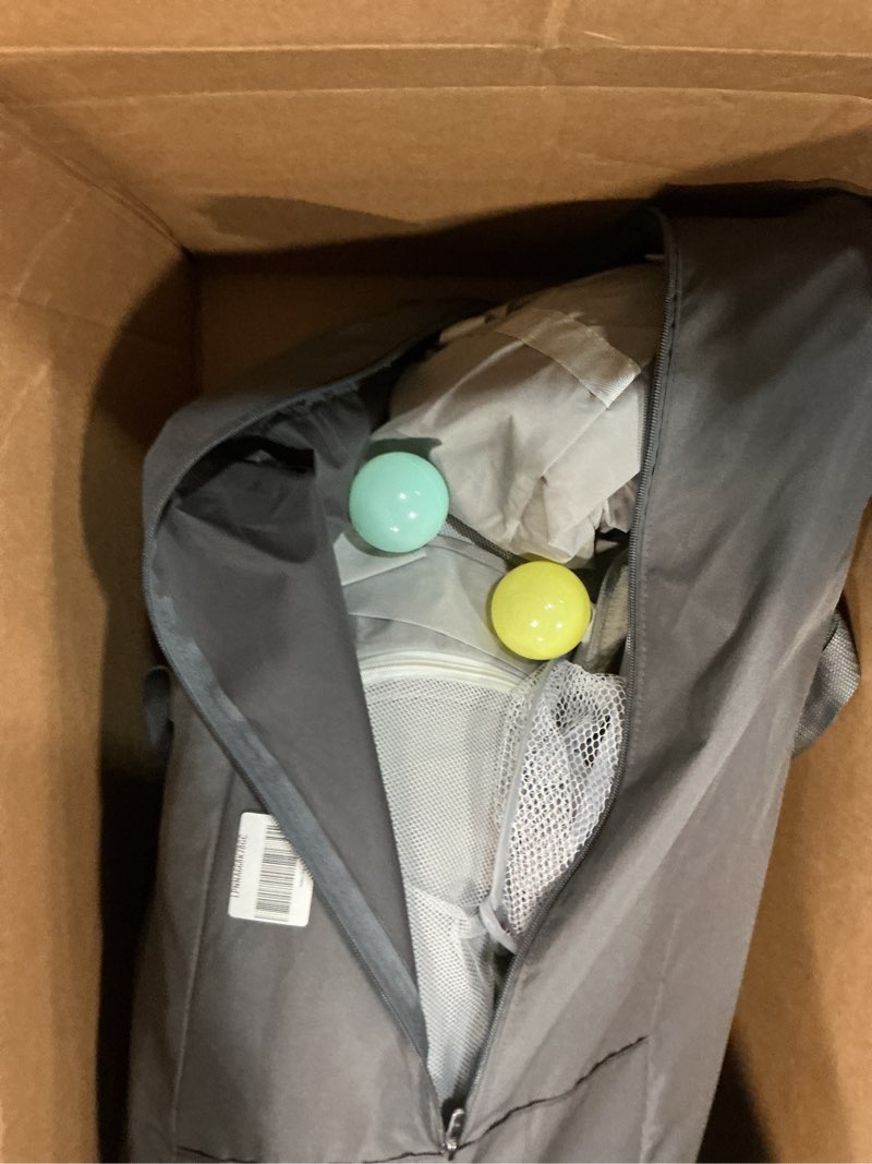 Condition photo showing As Is for baby playpen with mat 75"*59", extra large playpen for babies and toddlers with storage bag, bpa-free, non-toxic, safe no gaps playards for babies, sturdy safety play yard for indoor outdoor fun, grey 75*59