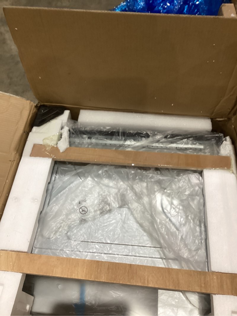 Condition photo showing As Is for 24 Inch Electric Single Wall Oven, 2.5 Cu.ft Built-in Convection System with 8 Cooking Functions in Stainless Steel, Touch Control