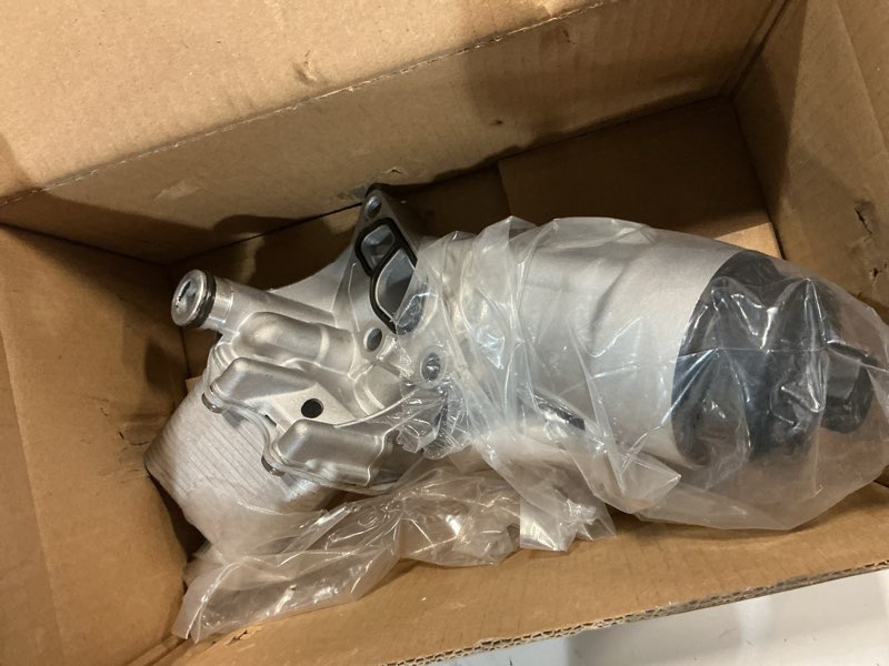 Condition photo showing Good Condition for Engine Oil Cooler Filter Housing Assembly Adapter with Gasket, Filter Insert, Cap Compatible with 2011-2021 Chevy Cruze Sonic Trax Buick Encore 1.4L Turbo Replace 55566784 918-428 55565388 88179-91400 Engine 1.4L
