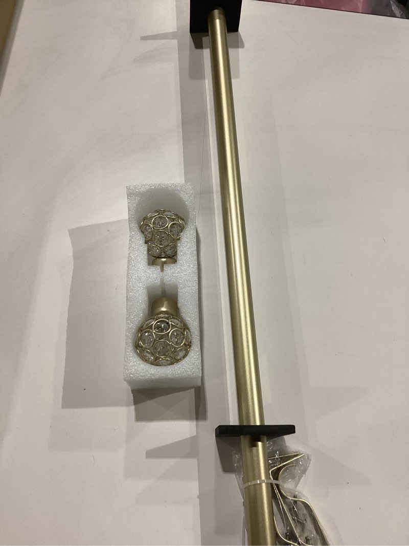 Decorative window curtain rod unsure of size