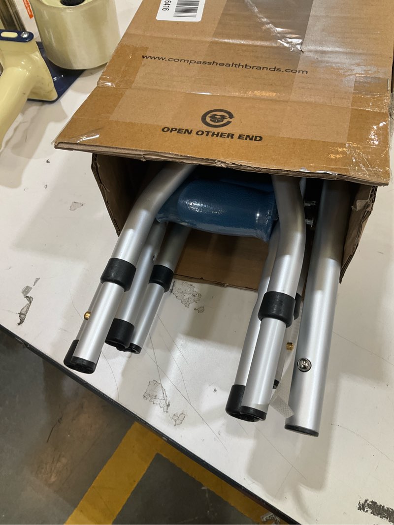 Condition photo showing Good Condition for carex folding aluminum under arm crutches for adults 4'11" to 6'1", 2 lightweight crutches included, universal for walking, walking aid for kids, adults & seniors, includes padded underarm cushions