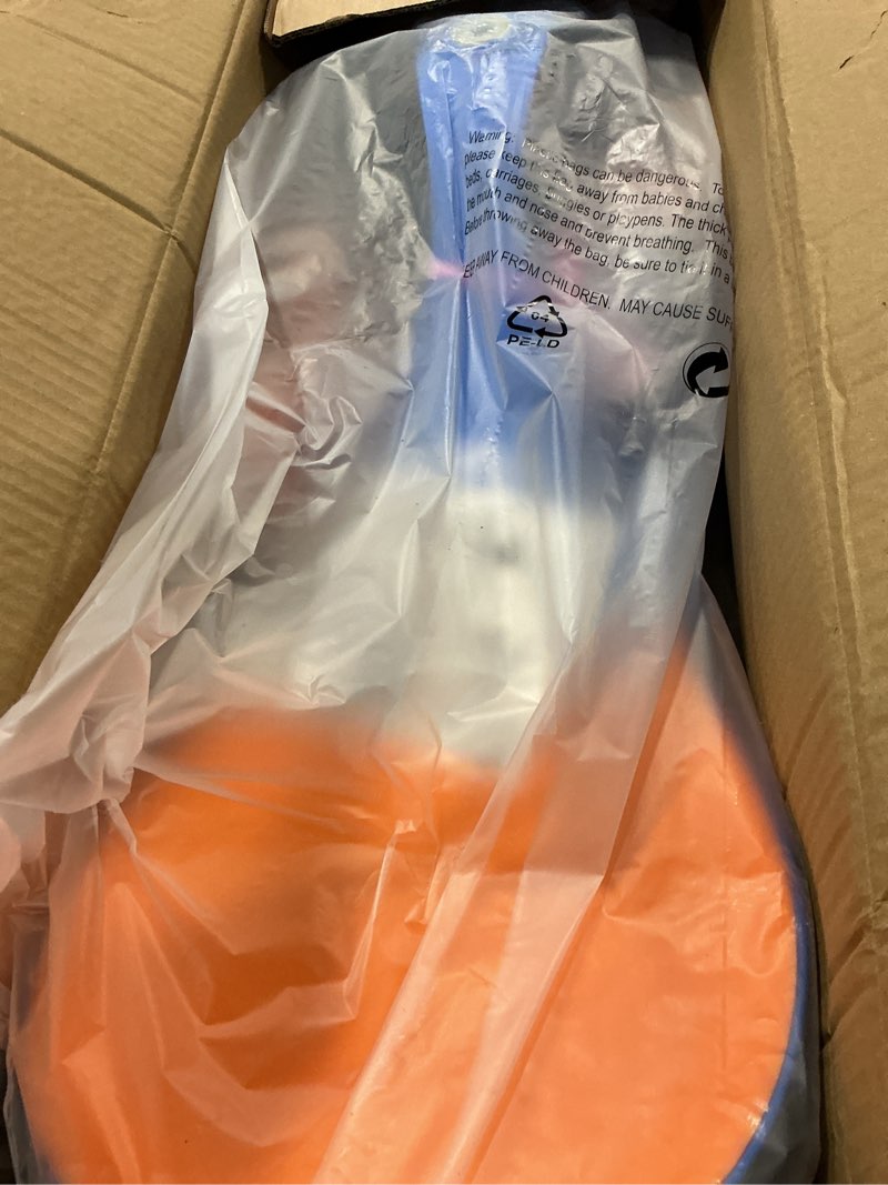 Condition photo showing New/Like New for wiggle car - ride on toy for ages 3 and up - toddler ride on toys with no batteries, gears, or pedals just twist, wiggle, and go by lil’ rider (blue and orange)