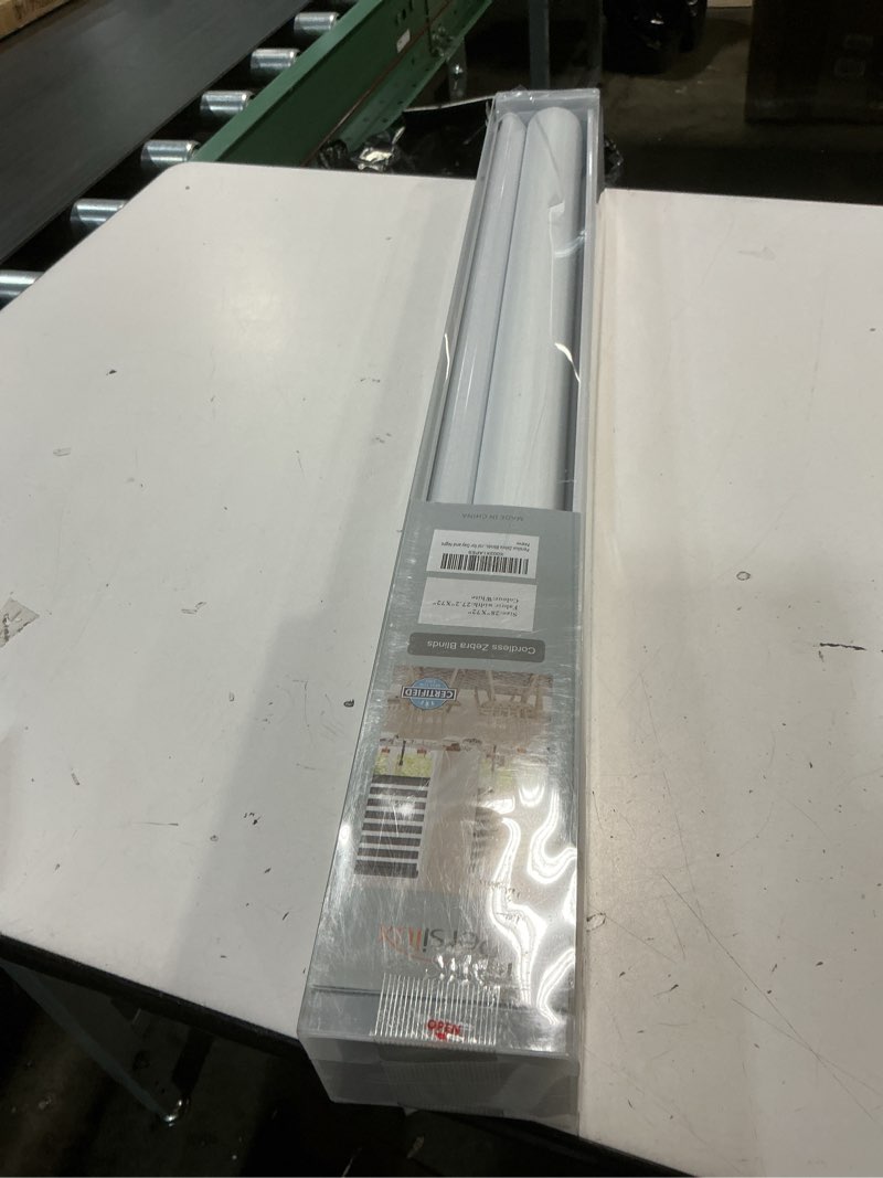 Condition photo showing Good Condition for persilux zebra blinds for windows cordless blinds & shades (28" w x 72" h, white) free-stop roller window shades, light filtering roller shades for windows, light control for day and night 28"w x 72"h white