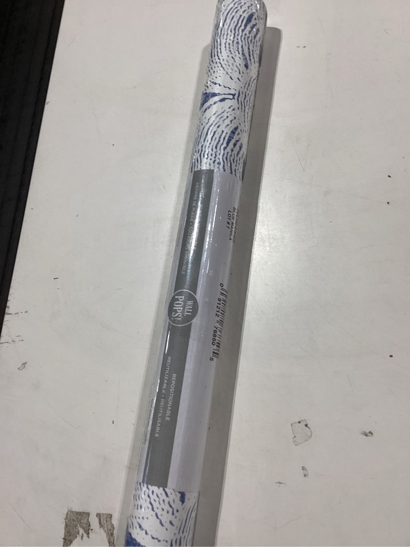 Condition photo showing New/Like New for NuWallpaper Blue Manila Peel & Stick Wallpaper