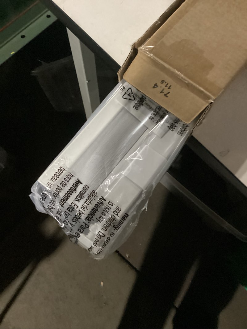 Condition photo showing New/Like New for LazBlinds No Tools No Drill Cordless Cellular Shades, Top Down Bottom Up (TDBU) Honeycomb Shades for Home, Blackout Light Blocking Thermal Insulation Blinds for Windows, 35" W x 64" H, White Blackout - White 35" W x 64" H